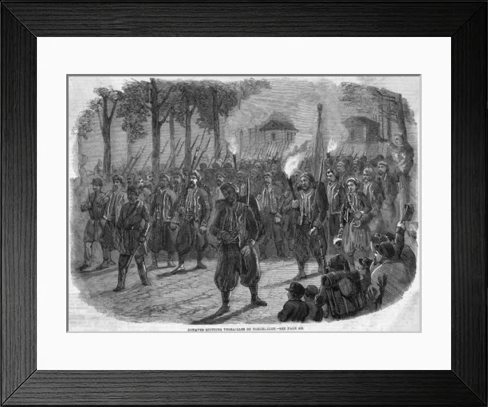 Framed Print : Zouaves for Italy