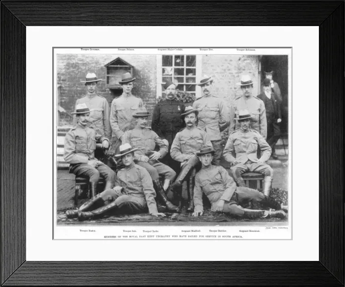 Framed Print : Boer War Yeomanry Troops Framed Print : Boer War Yeomanry Troops