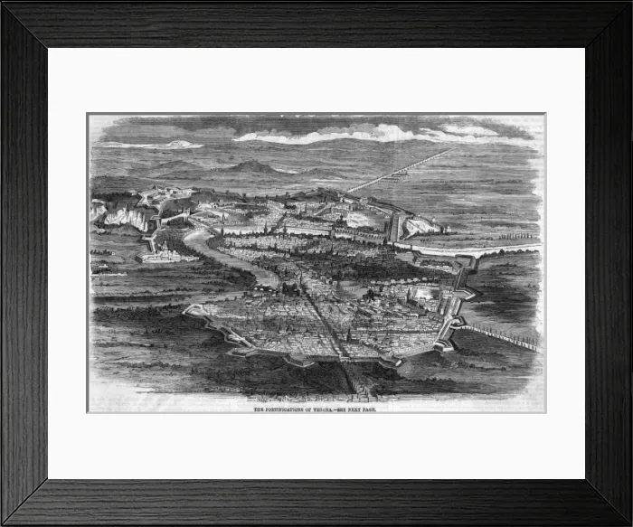Framed Print : Verona Fortified Framed Print : Verona Fortified