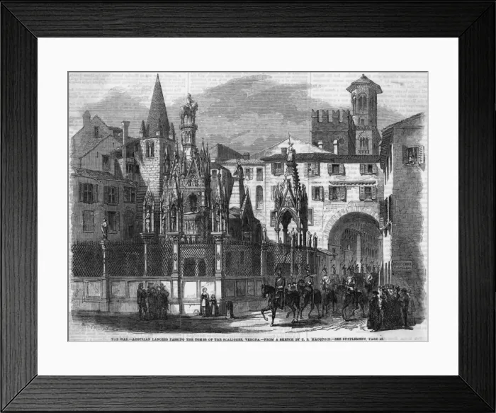 Framed Print : Austrians in Verona