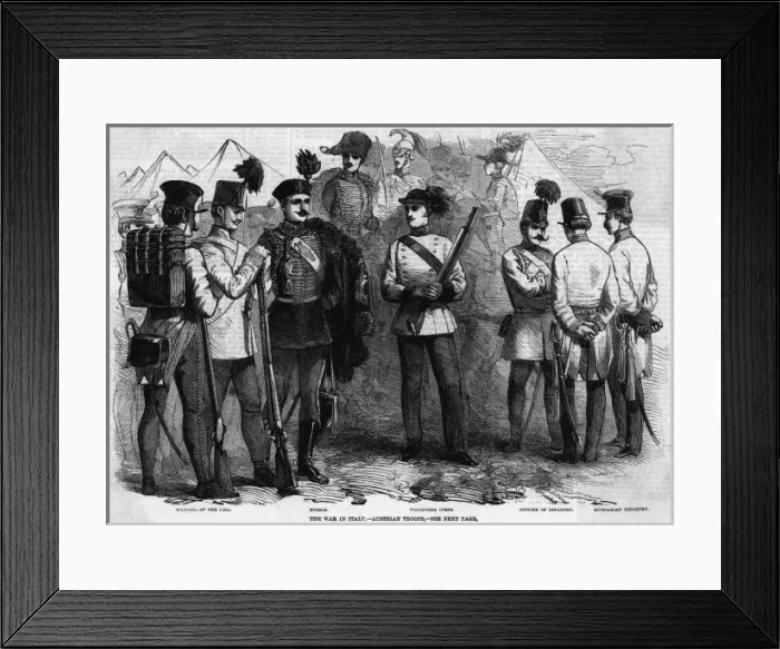 Framed Print : Austrian Troops