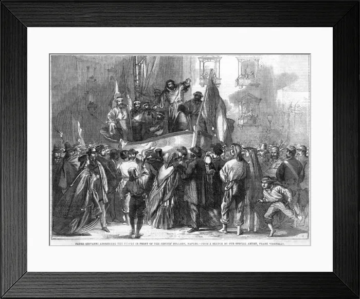 Framed Print : Father Giovanni Naples Framed Print : Father Giovanni Naples