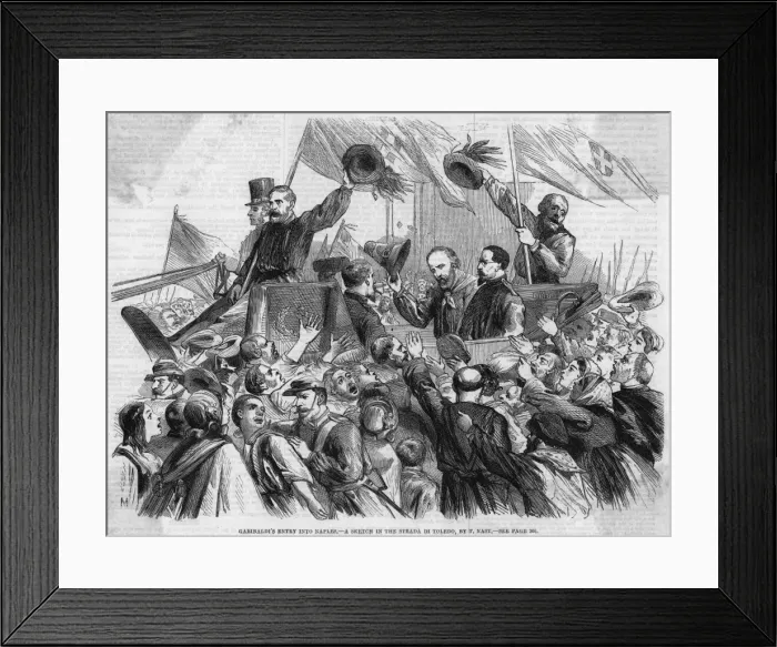 Framed Print : Garibaldi at Naples 3