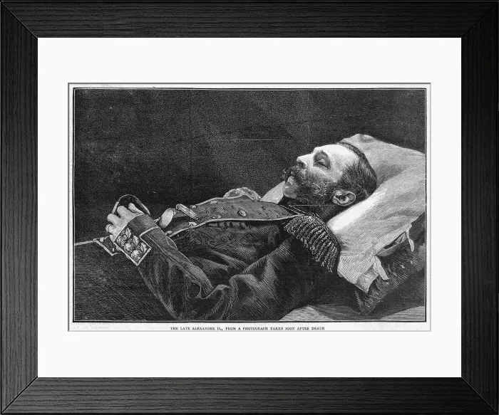 Framed Print : ALEXANDER II DEAD Framed Print : ALEXANDER II DEAD