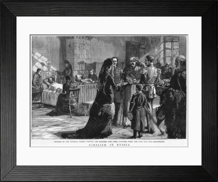 Framed Print : Wounded Guards Visited Framed Print : Wounded Guards Visited