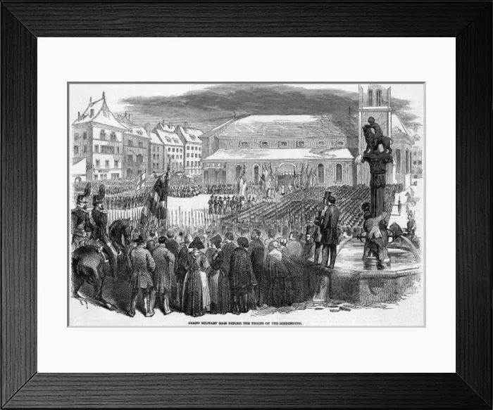 Framed Print : Sonderbund Troops