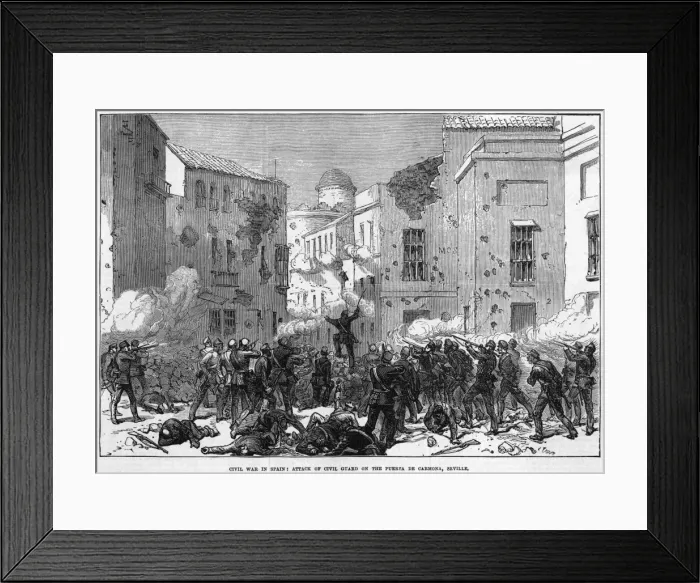Framed Print : Fighting at Sevilla Framed Print : Fighting at Sevilla