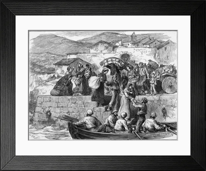 Framed Print : Civil War Refugees Framed Print : Civil War Refugees