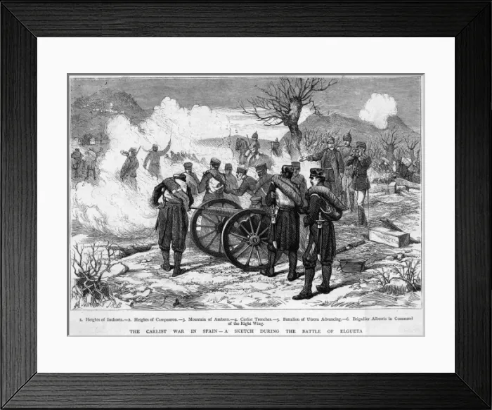 Framed Print : Battle of Elgueta Framed Print : Battle of Elgueta
