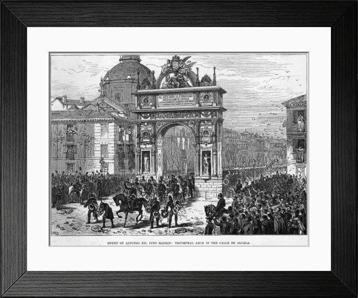 Framed Print : Alfonso XII at Madrid Framed Print : Alfonso XII at Madrid