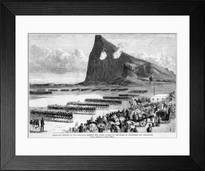 Framed Print : Review at Gibraltar