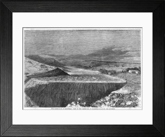 Framed Print : Great Sheffield Flood Framed Print : Great Sheffield Flood