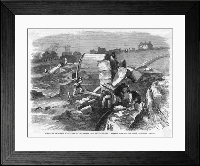 Framed Print : Great Sheffield Flood