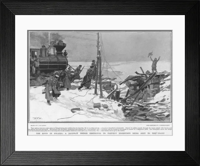 Framed Print : Trains Sabotaged Framed Print : Trains Sabotaged