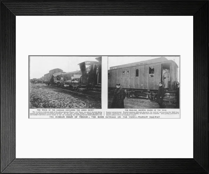 Framed Print : Bombed Train