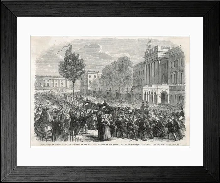 Framed Print : Leopold I Acclaimed