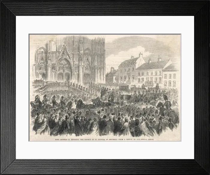 Framed Print : Leopold II at Brussels