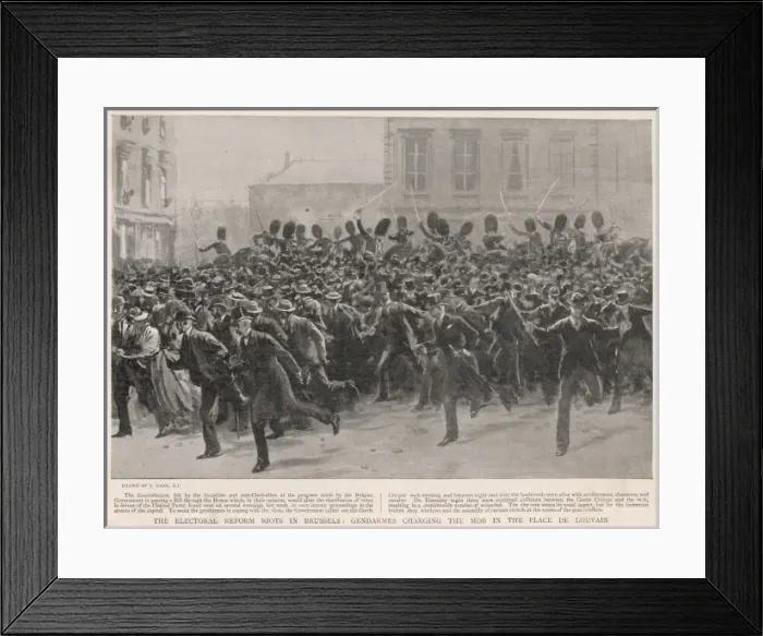 Framed Print : Political Riots
