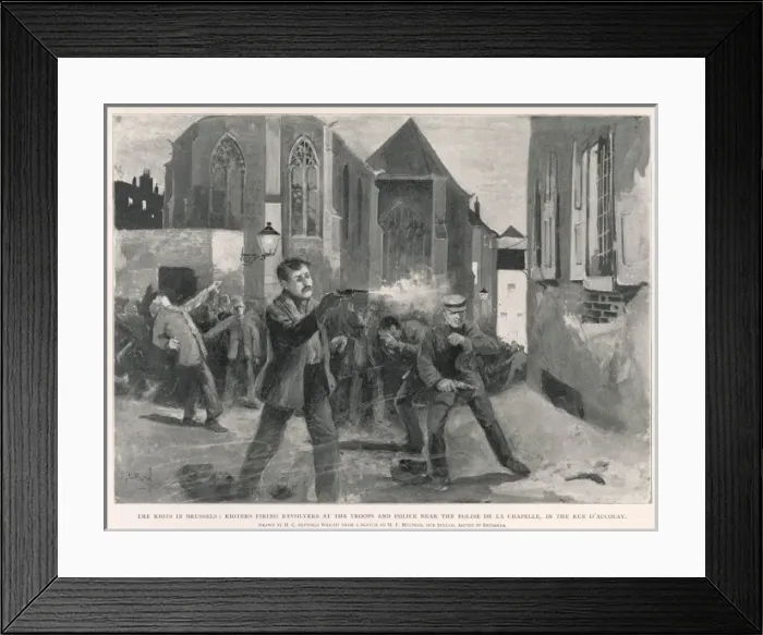 Framed Print : Political Riots
