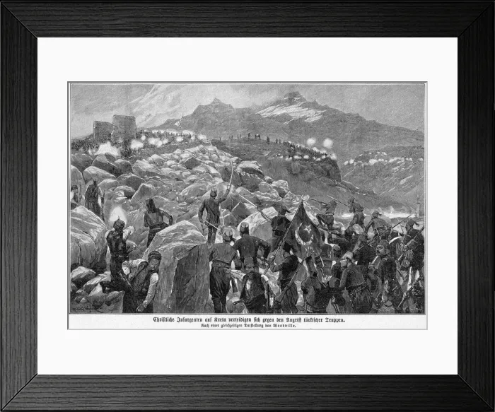Framed Print : Cretan Insurrection Framed Print : Cretan Insurrection