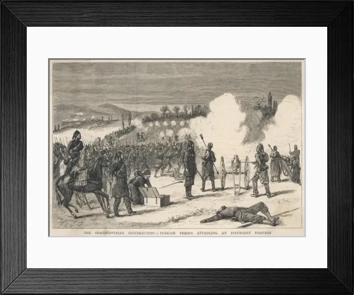 Framed Print : Fighting the Turks Framed Print : Fighting the Turks