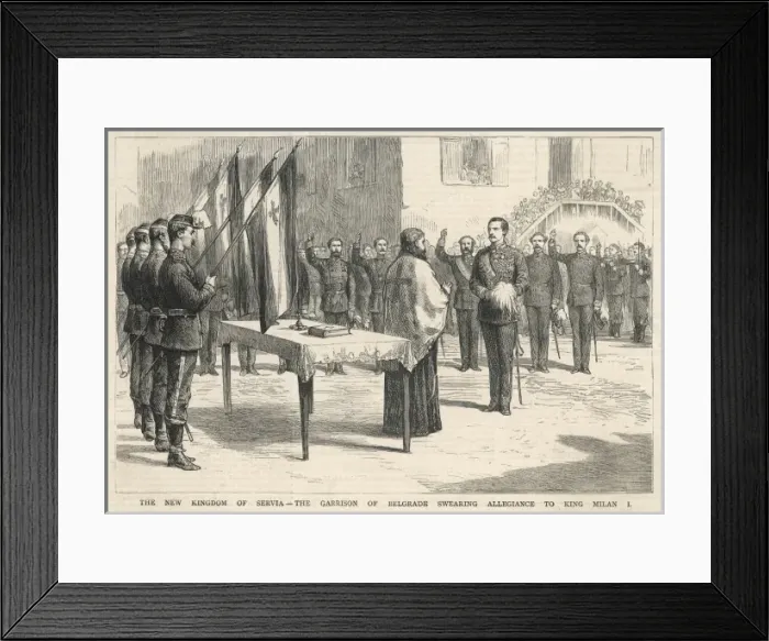 Framed Print : Milan I King of Serbia Framed Print : Milan I King of Serbia