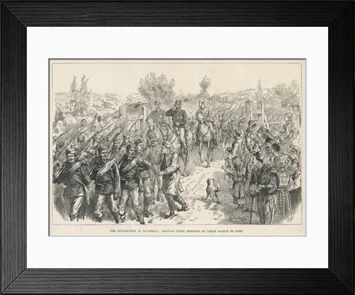 Framed Print : Serbia Invades Bulgaria Framed Print : Serbia Invades Bulgaria