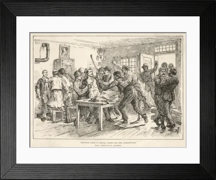 Framed Print : Serbia - more Riots Framed Print : Serbia - more Riots