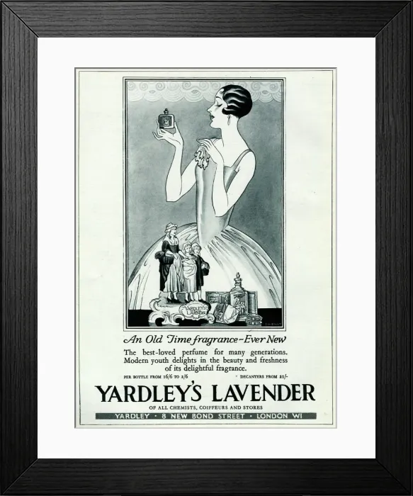 Framed Print : Advert for Yardleys Lavender Framed Print : Advert for Yardleys Lavender