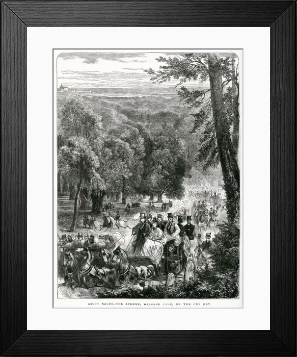 Framed Print : Ascot races 1871 Framed Print : Ascot races 1871
