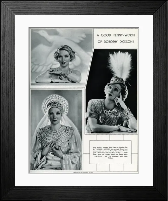Framed Print : Dorothy Dickson
