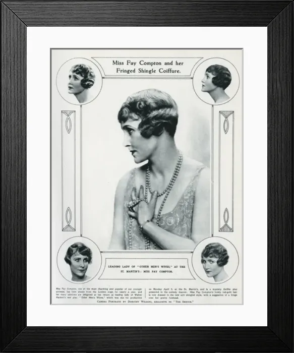Framed Print : Fay Compton 1928 Framed Print : Fay Compton 1928