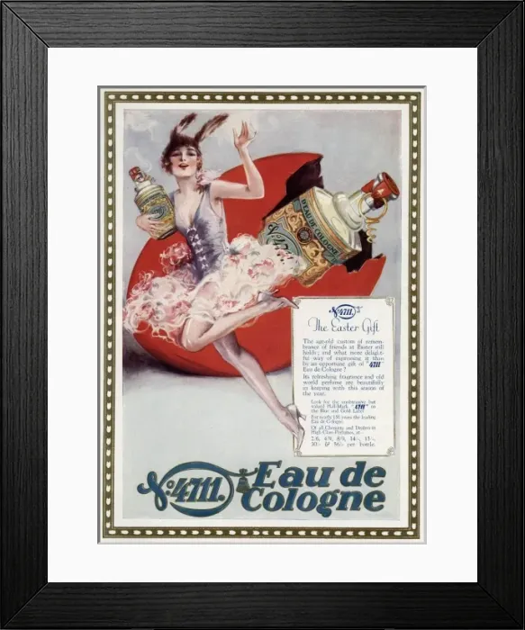Framed Print : Advert for 4711 Eau de Cologne