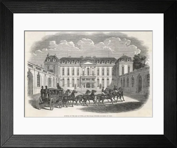 Framed Print : Bey of Tunis Visits