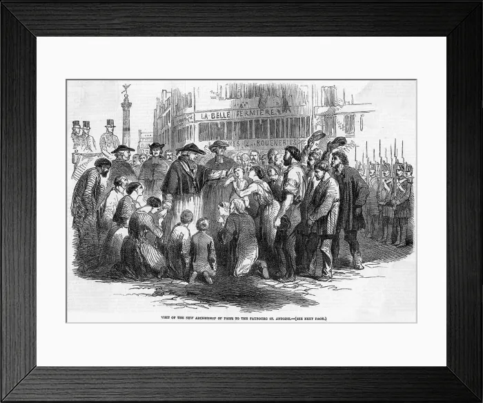 Framed Print : NEW ARCHBISHOP OF PARIS