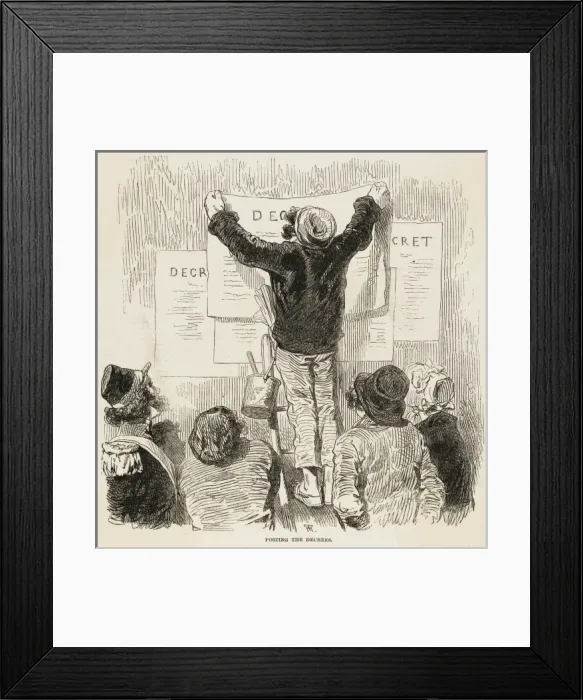 Framed Print : Cavaignac Proclaims