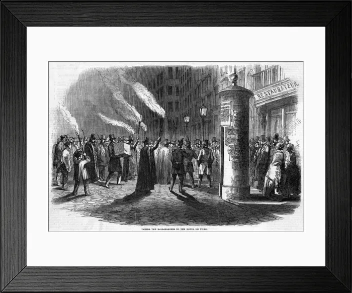 Framed Print : Napoleon Elected