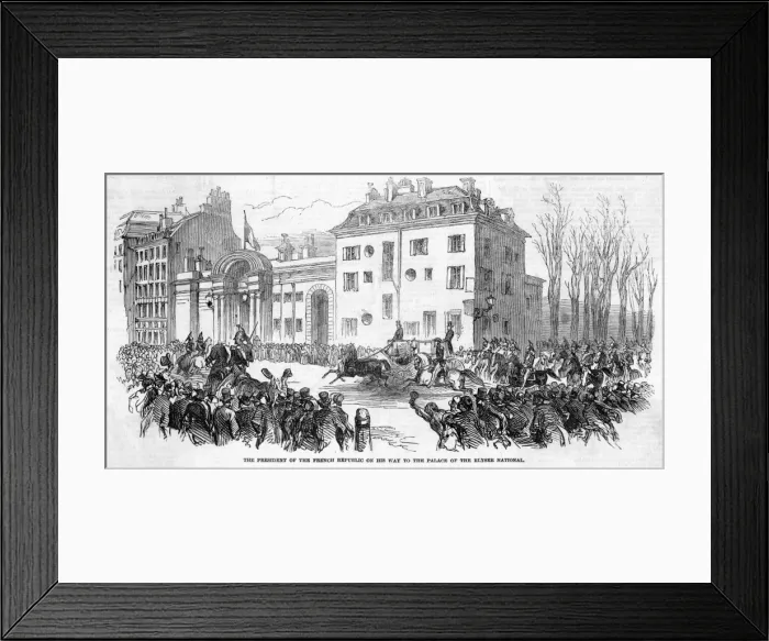 Framed Print : Napoleon III Drives Framed Print : Napoleon III Drives