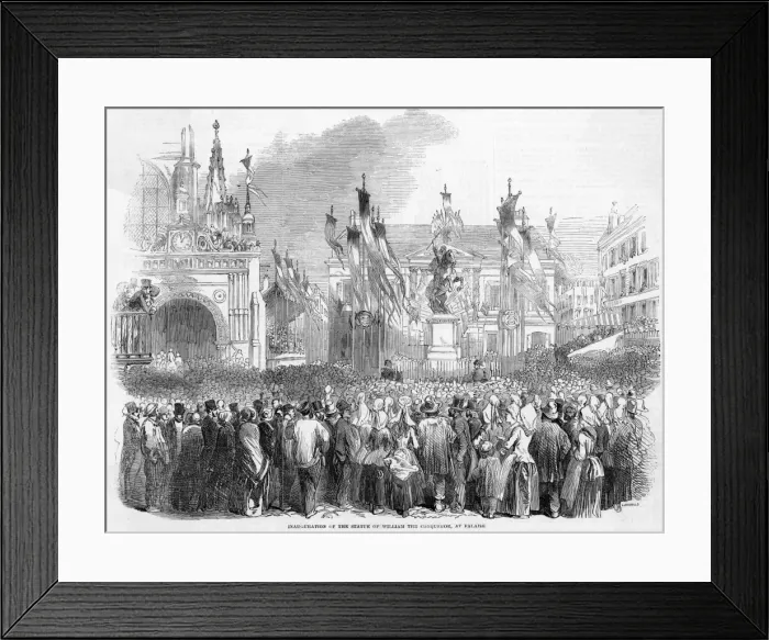 Framed Print : Statue at Falaise