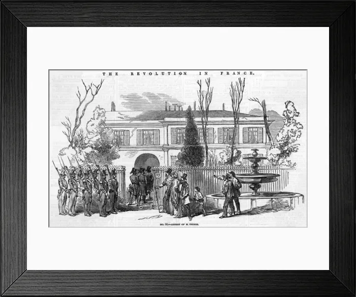 Framed Print : Coup : Thiers Arrested Framed Print : Coup : Thiers Arrested