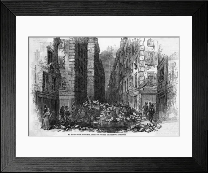 Framed Print : Coup: 1st Barricade Framed Print : Coup: 1st Barricade