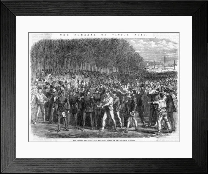 Framed Print : Murder of Victor Noir