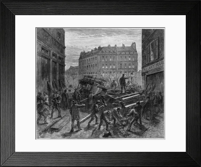 Framed Print : Paris Barricades Framed Print : Paris Barricades