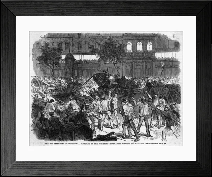 Framed Print : Paris Barricades Framed Print : Paris Barricades