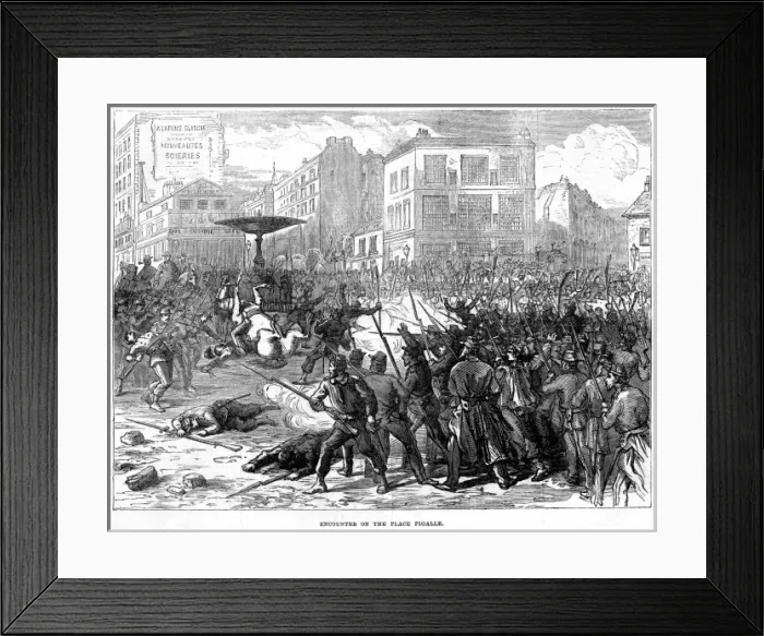 Framed Print : Fighting at Pigalle Framed Print : Fighting at Pigalle