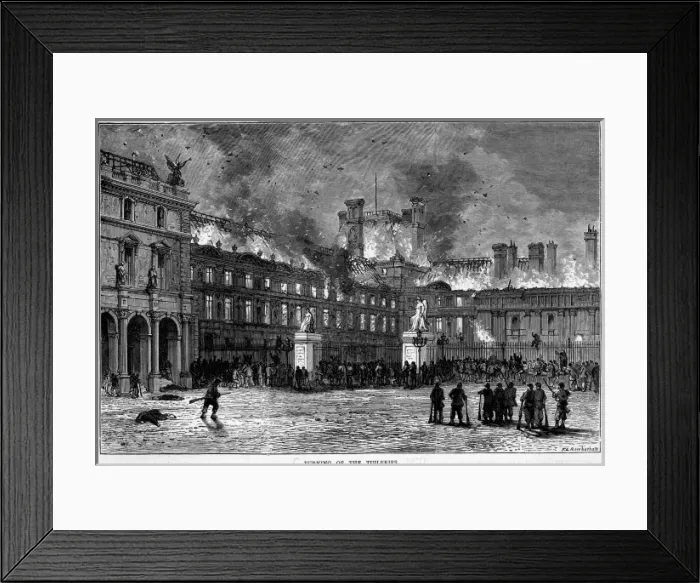 Framed Print : Tuileries Burn Framed Print : Tuileries Burn