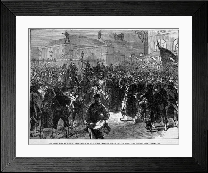 Framed Print : Communards on the March Framed Print : Communards on the March