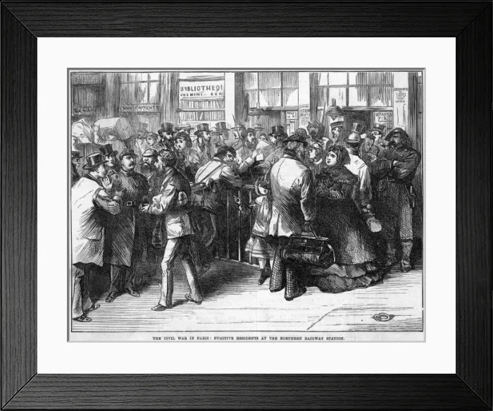 Framed Print : Fugitives from Paris Framed Print : Fugitives from Paris