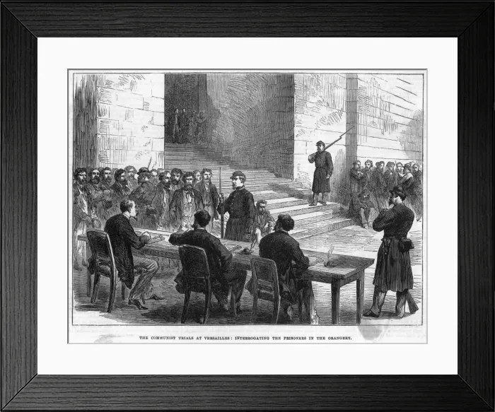 Framed Print : Communards on Trial Framed Print : Communards on Trial