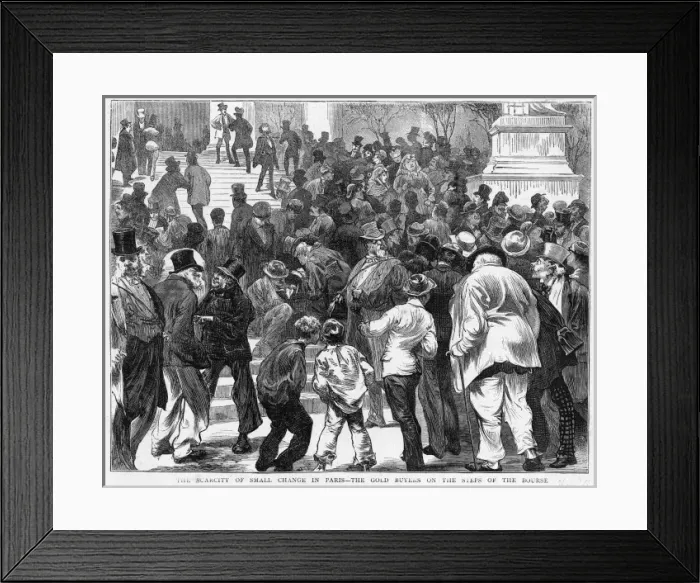 Framed Print : French Money Crisis